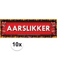 10x Sticky Devil stickers tekst Aarslikker - thumbnail