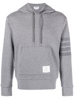 Thom Browne hoodie rayé à manches longues - Gris