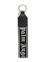 Palm Angels porte-clés à logo en jacquard - Noir