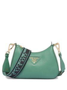 Prada sac porté épaule à bride logo - Vert