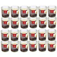 Trend Candles Geurkaars - 24x - in glas - Anti tabac aroma - 25 branduren - 7 x 8 cm