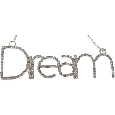 Ornament kerstbal droom glas zilver 12.5 cm - Hd collection