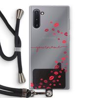 Kusjes: Samsung Galaxy Note 10 Transparant Hoesje met koord