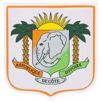 Ivoorkust Badge (9x 8,5 cm)