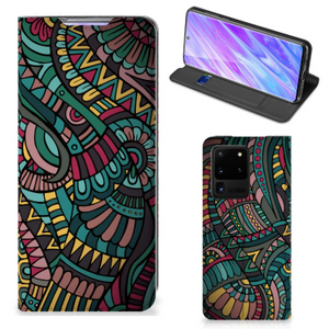 Samsung Galaxy S20 Ultra Hoesje met Magneet Aztec