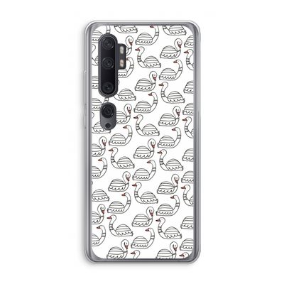 Zwanen: Xiaomi Mi Note 10 Pro Transparant Hoesje
