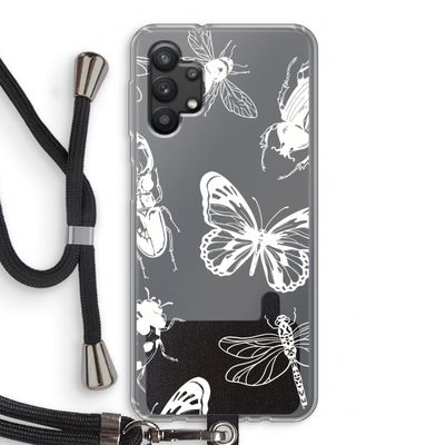 Tiny Bugs: Samsung Galaxy A32 5G Transparant Hoesje met koord