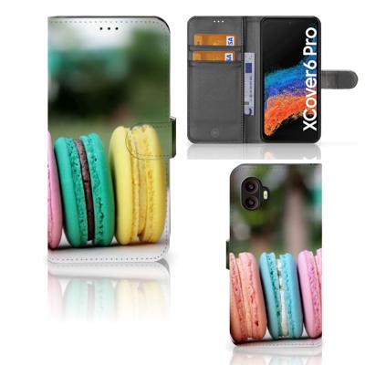 Samsung Galaxy Xcover 6 Pro | Book Cover | Macarons | Portemonnee hoesje