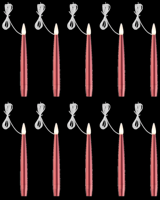 LIVARNO home LED-kerstboomkaarsen (Rood)