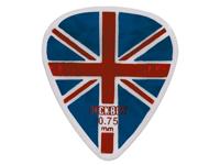 Pickboy GP785-075 0.75 mm. plectra met "union jack"-design