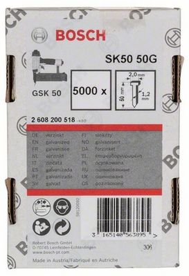 Bosch Accessoires Nagel met verzonken kop SK50 50mm | 1.2mm - 2608200518
