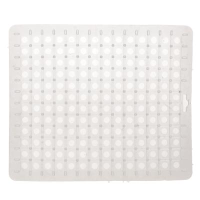 Gootsteenmat basis - transparant - 25 x 29 cm - Spoelbakmat - Huishouden keuken artikelen