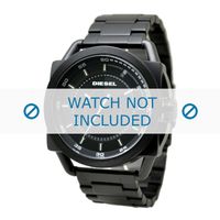 Horlogeband Diesel DZ1580 Staal Zwart 24mm - thumbnail