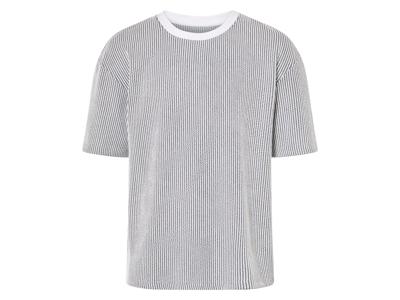 LIVERGY Heren T-shirt (Zwart/wit, L)