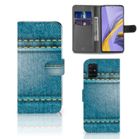 Samsung Galaxy A51 Wallet Case met Pasjes Jeans - thumbnail