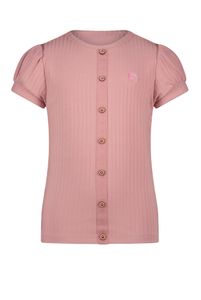 NoNo Meisjes t-shirt rib - Kyoto - Vintage roze