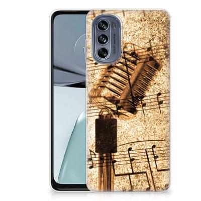 Motorola Moto G62 5G | Siliconen hoesje | met foto Bladmuziek Motorola Moto G62 5G | Siliconen hoesje | met foto Bladmuziek