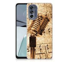 Motorola Moto G62 5G | Siliconen hoesje | met foto Bladmuziek