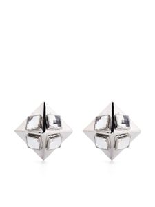 Alessandra Rich boucles d'oreilles Pyramid - Argent