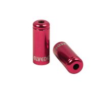 Elvedes Kabelhoedje 5mm aluminium rood (10st) - thumbnail