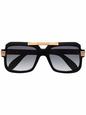 Cazal lunettes de soleil à monture rectangulaire - Noir
