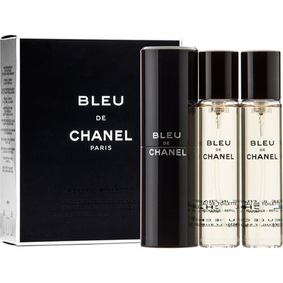 Bleu de eau de toilette reisverstuiver navulbaar, 3x 20 ml