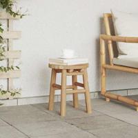 Kruk laag rond 30x36 cm bamboe