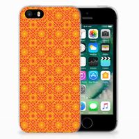 Apple iPhone SE | 5S TPU bumper Batik Oranje - thumbnail