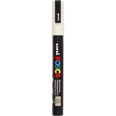 Uni-Posca Posca marker, afm pc-3m, lijndikte 0,9-1,3 mm, fijn, ivoor, 1 stuk