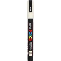 Uni-Posca Posca marker, afm pc-3m, lijndikte 0,9-1,3 mm, fijn, ivoor, 1 stuk