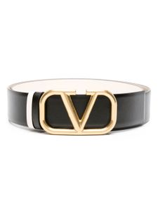 Valentino Garavani ceinture réversible à boucle VLOGO - Noir