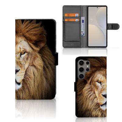 Samsung Galaxy S25 Ultra | Telefoonhoesje | Met pasjeshouder | Leeuw