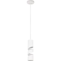 LED Hanglamp GU10 Fitting - Modern Metaal - Mat Wit - IP20 - Ø12 cm