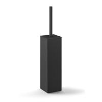 Zack Carvo Toiletborstelhouder - gesloten - staand - zwart 40509