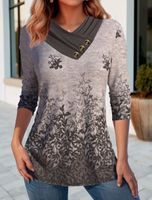 Others Knitted Casual Floral Shirt - thumbnail