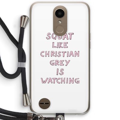 Christian Grey: LG K10 (2017) Transparant Hoesje met koord