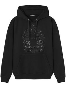 Versace hoodie à logo brodé - Noir