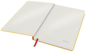 Leitz Cosy notitieboek met harde kaft, voor ft A5, geruit, geel