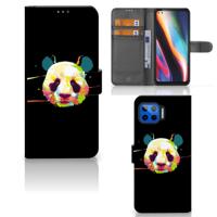 Motorola Moto G 5G Plus Leuk Hoesje Panda Color | Portemonnee hoesje