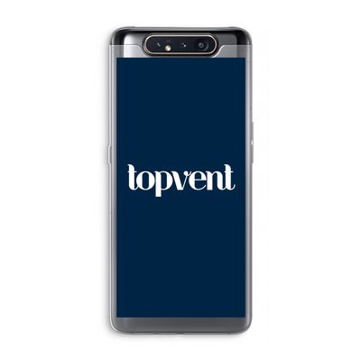 Topvent Navy: Samsung Galaxy A80 Transparant Hoesje
