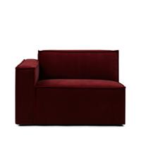 Rivièra Maison Modulaire Bank The Jagger Corner Links, Velvet - Vineyard Burgundy