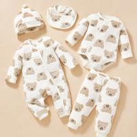 Flannel Baby Boys Outfit Gift Set, With Cute Bear Design And Fine Craftsmanship, Makes An Ideal Choice For Everyday Wear And Winter Warmth. Multicolor / 3-6M