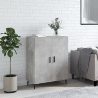 Dressoir 69,5x34x90 cm bewerkt hout betongrijs - thumbnail