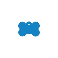 Naamplaatje voor halsband Imarc Bone Blauw