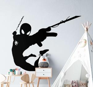 Muurstickers superhelden Silhouet spiderman