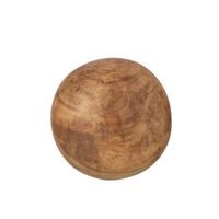 J-Line decoratie Bal Paulownia - hout - bruin - large