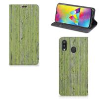 Samsung Galaxy M20 Book | Wallet Case | Green Wood