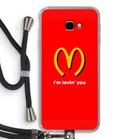 I'm lovin' you: Samsung Galaxy J4 Plus Transparant Hoesje met koord