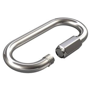 dörner + helmer 4915264 Ketting noodkoppeling met schroeven 6 mm RVS A2 10 stuk(s)