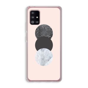 Marmeren cirkels: Samsung Galaxy A51 5G Transparant Hoesje